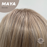 JBEXTENSION 22 Inches Blonde Women Fashion Full Machine Wig MAYA BLONDE【PLUS PERMATEASE】【BENDY EAR TABS】