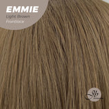 JBEXTENSION 26 Inches Curly Women Light Brown Wig Pre-Cut Frontlace Glueless Wig EMMIE LIGHT BROWN