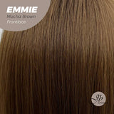 Get the look with our Pre-Cut Frontlace Glueless Wig EMMIE MOCHA BROWN
