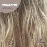 JBEXTENSION 28 Inches Long Body Wave Light Blonde Wig With Bangs ROSANNA LIGHT BLONDE