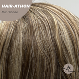 JBEXTENSION 18 Inches Curly Mix Blonde Headband Wig HAIR-ATHON - MIX BLONDE