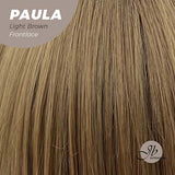 JBEXTENSION 12 Inches Bob Cut Light Brown Straight Pre-Cut Frontlace Wig PAULA LIGHT BROWN