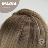 JBEXTENSION 12 Inches Blonde With Dark Root Pre-Cut Side Part Frontlace Glueless Wig MARIA