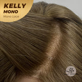 JBEXTENSION KELLY MONO Monofilament Handmade Wig 6X5 Full Monofilament Hand Tied Top Wig 22 Inches Blonde Color Wolf Cut Full Mono Lace Glueless Wig KELLY MONO