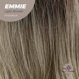 Nichole's Selection -26 Inches Curly Balayage Light Blonde With Dark Root Wig Pre-Cut Frontlace Glueless Wig EMMIE LIGHT BLONDE