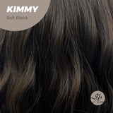 JBEXTENSION 24 Inches Soft Black Body Wave With Bangs Wig KIMMY SOFT BLACK