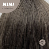JBEXTENSION 24 Inches Cold Brown Body Wave Wig With Cute Bangs NINI