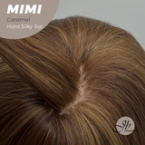 JBEXTENSION 16 Inches Scalpiana 3.5X4 Hard Silky Top Natural Scalp Effect Caramel Body Wave Wig With Bangs Wig MIMI SILK TOP CARAMEL