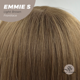 Nichole's Selection - 22 Inches Curly Light Brown Pre-Cut Frontlace Glueless Wig EMMIE S LIGHT BROWN