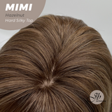 JBEXTENSION 16 Inches Scalpiana 3.5X4 Hard Silky Top Natural Scalp Effect Hazelnut Body Wave Wig With Bangs Wig MIMI SILKY TOP HAZELNUT