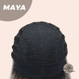 JBEXTENSION 22 Inches Grey Silver with Dark Root Women Fashion Full Machine Wig MAYA【PLUS PERMATEASE】【BENDY EAR TABS】