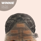 Nichole's Selection - 26 Inches Copper Curly Fiber X, Tangle Less Pre-Cut Free Part Frontlae Glueless Wig WINNIE