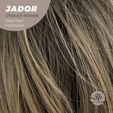JBEXTENSION 10 Inches Shatush Dark Blonde Curly Lace Front Wig.Pre Plucked 13*4 HD Transparent Lace Frontal Handmade Futura Fiber Swiss Lace Synthetic Fiber Glueless Wig JADOR SHATUSH BLONDE