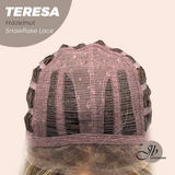 JBEXTENSION 18 Inches Hazelnut Pre-Cut Snowflake Lace Frontlace Glueless Wig TERESA HAZELNUT【PERMATEASE】【BENDY EAR TABS】- M/L