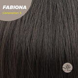 JBEXTENSION GENERATION FIVE 28 Inches Tea Black Darkest Brown Curly Wig FABIONA