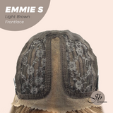 Nichole's Selection - 22 Inches Curly Light Brown Pre-Cut Frontlace Glueless Wig EMMIE S LIGHT BROWN
