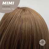JBEXTENSION 16 Inches Scalpiana 3.5X4 Hard Silky Top Natural Scalp Effect Caramel Body Wave Wig With Bangs Wig MIMI SILK TOP CARAMEL