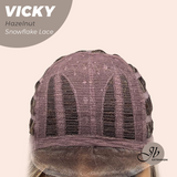 JBEXTENSION 20 Inches Hazelnut Pre-Cut Snowflake Lace Frontlace Glueless Wig VICKY HAZELNUT【PERMATEASE】【BENDY EAR TABS】
