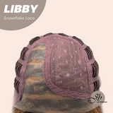 JBEXTENSION 11 Inches Wave Caramel Pre-Cut Side Part Snowflake Lace Frontlace Glueless Wig LIBBY【BENDY EAR TABS】