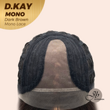 JBEXTENSION Peluca marrón recta de 22 pulgadas con flequillo ELENA B BROWN