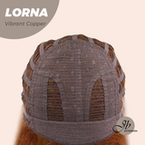 HOT OF SEASON - 18 Inches Vibrant Copper Curly Women Fashion Full Machine Wig With Bangs LORNA VIBRANT COPPER【PLUS PERMATEASE】【BENDY EAR TABS】