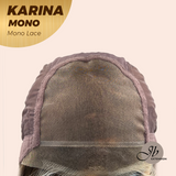 JBEXTENSION KARINA MONO Full Monofilament Handmade Full Lace Full Hand Tied Wig 14 Inches Blonde Mono Lace Handmade Futura Fiber Wig Glueless Wig KARINA MONO【BENDY EAR TABS】