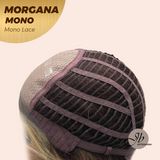 JBEXTENSION MORGANA MONO Monofilament Handmade Wig 6X5 Full Monofilament Hand Tied Top Wig 13 Inches Hazelnut Blonde Highlight Mono Lace Wig With Anti-slip Silicone Strips Glueless Wig MORGANA MONO【BENDY EAR TABS】