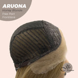 JBEXTENSION 28 Inches Honey Blonde Straight 13X3.5 Free Part Pre-Cut Frontlace Glueless Wig ARUONA HONEY BLONDE