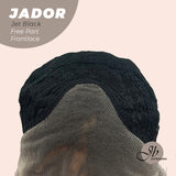 HOT OF SEASON -10 Inches Jet Black Curly Pre Plucked 13*3 HD Transparent Lace Frontal Swiss Lace Glueless Wig JADOR BLACK