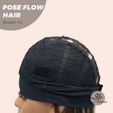 JBEXTENSION 18 Inches Brown with Highlight Headband Wig POSE FLOW HAIR - BROWN HIGHLIGHT