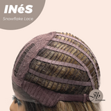 JBEXTENSION 22 Inches Mix Blonde Pre-Cut Snowflake Lace Frontlace Glueless Wig INéS SNOWFLAKE【PERMATEASE】【BENDY EAR TABS】- M/L