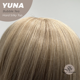 JBEXTENSION 12 Inches Scalpiana Bubble Tea 3.5X4 Hard Silky Top Natural Scalp Effect Women Wig With Bangs YUNA BUBBLE TEA