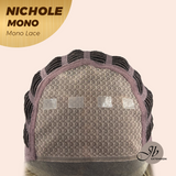 JBEXTENSION NICHOLE MONO Monofilament Handmade Wig 6X5 Full Monofilament Hand Tied Top Wig 23 Inches Hazelnut Mono Lace Wig With Anti-slip Silicone Strips Glueless Wig NICHOLE MONO【BENDY EAR TABS】