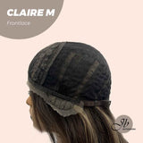 Nichole's Selection - 22 Inches Body Wave Brown With Highlight Pre-Cut Frontlace Glueless Wig CLAIRE LACE M