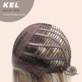 JBEXTENSION 22 Inches Butter Milk Pre-Cut Snowflake Lace Frontlace Glueless Wig KEL BUTTER MILK【PERMATEASE】【BENDY EAR TABS】