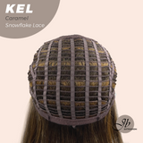 Nichole's Selection - 22 Inches Caramel Pre-Cut Snowflake Lace Frontlace Glueless Wig KEL CARAMEL【PERMATEASE】【BENDY EAR TABS】