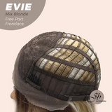 JBEXTENSION 22 Inches Mix Blonde Pre-Cut Free Part Frontlace Glueless Wig EVIE MIX BLONDE
