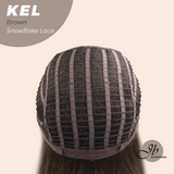 Nichole's Selection - 22 Inches Brown Pre-Cut Snowflake Lace Frontlace Glueless Wig KEL BROWN【PERMATEASE】【BENDY EAR TABS】
