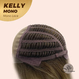 JBEXTENSION KELLY MONO Monofilament Handmade Wig 6X5 Full Monofilament Hand Tied Top Wig 22 Inches Blonde Color Wolf Cut Full Mono Lace Glueless Wig KELLY MONO