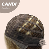 JBEXTENSION 20 Inches Dark Hazelnut Pre-Cut Side Part Frontlace Glueless Wig CANDI