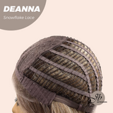 JBEXTENSION 20 Inches Apricot Pre-Cut Snowflake Lace Frontlace Glueless Wig DEANNA SNOWFLAKE【PERMATEASE】【BENDY EAR TABS】