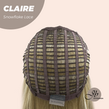 JBEXTENSION 22 Inches Mix Blonde Pre-Cut Snowflake Lace Frontlace Glueless Wig CLAIRE SNOWFLAKE【PERMATEASE】【BENDY EAR TABS】- M/L