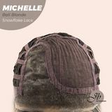 JBEXTENSION 10 Inches Bali Blonde Pre-Cut Side Part Snowflake Lace Frontlace Glueless Wig MICHELLE BALI BLONDE【BENDY EAR TABS】