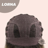 JBEXTENSION 18 Inches Blonde Curly Women Fashion Full Machine Wig With Bangs LORNA【PLUS PERMATEASE】【BENDY EAR TABS】