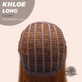 JBEXTENSION 18 Inches Copper Pre-Cut Snowflake Lace Frontlace Glueless Wig KHLOE LONG COPPER【PERMATEASE】【BENDY EAR TABS】