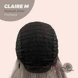 JBEXTENSION 22 Inches Body Wave Shatush Silver Pre-Cut Frontlace Glueless Wig CLAIRE M SILVER