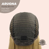 JBEXTENSION 28 Inches Honey Blonde Straight 13X3.5 Free Part Pre-Cut Frontlace Glueless Wig ARUONA HONEY BLONDE