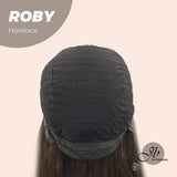 Nichole's Selection -22 Inches Brown Medium Length Women Pre-Cut Frontlace Glueless Wig ROBY