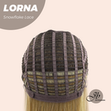 JBEXTENSION 18 Inches Honey Blonde Curly Pre-Cut Snowflake Lace Frontlace Glueless Wig LORNA SNOWFLAKE【PLUS PERMATEASE】【BENDY EAR TABS】