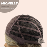 JBEXTENSION 10 Inches Hazelnut Blonde Highlight Pre-Cut Side Part Snowflake Lace Frontlace Glueless Wig MICHELLE HAZELNUT【BENDY EAR TABS】